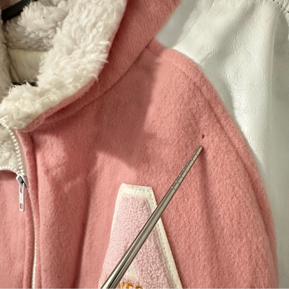 Vintage Boogie's Diner Las Vegas Letterman's Varsity Style Leather Wool Jacket - Picture 3 of 10